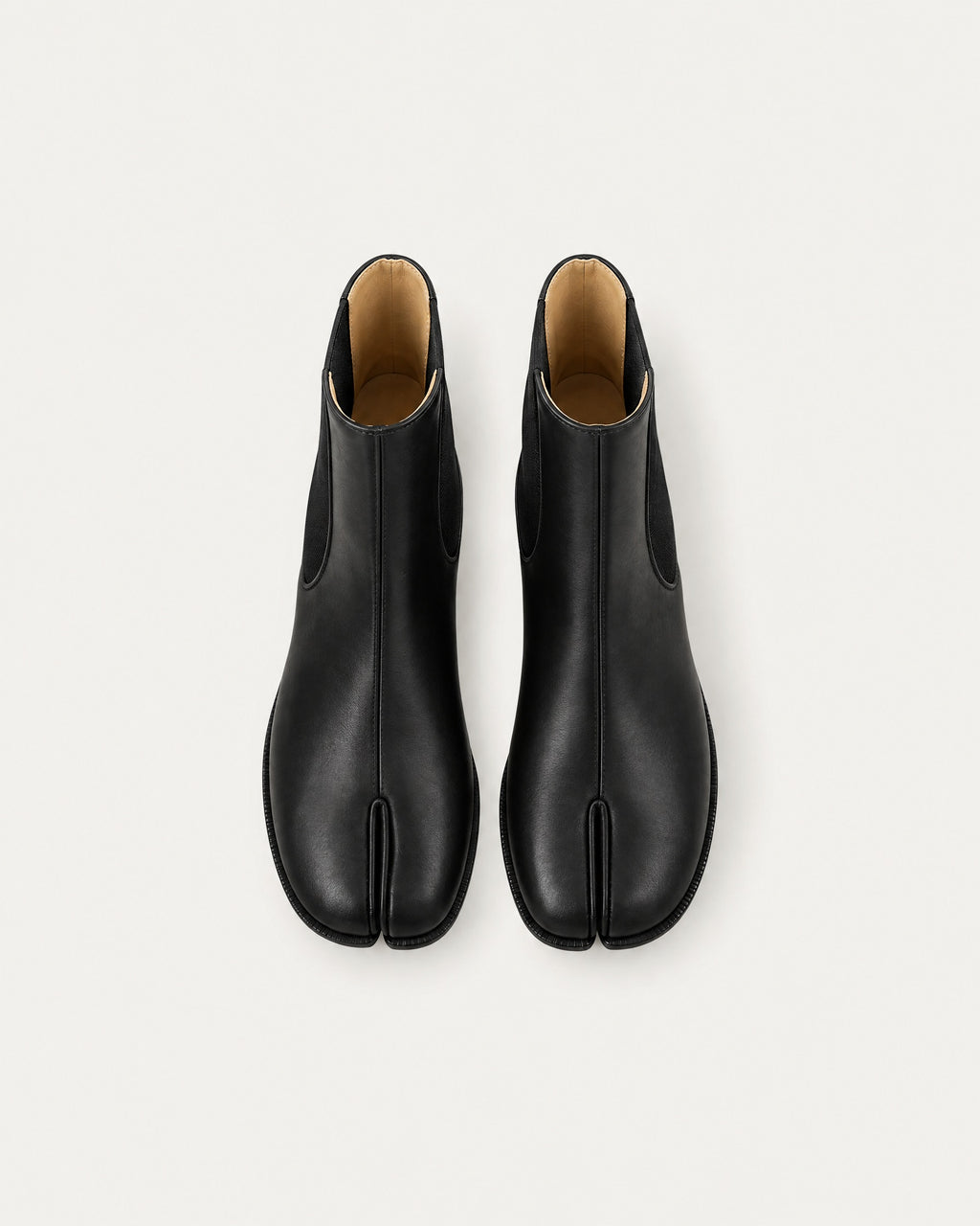Matte black Tabi Boots Kamo from above