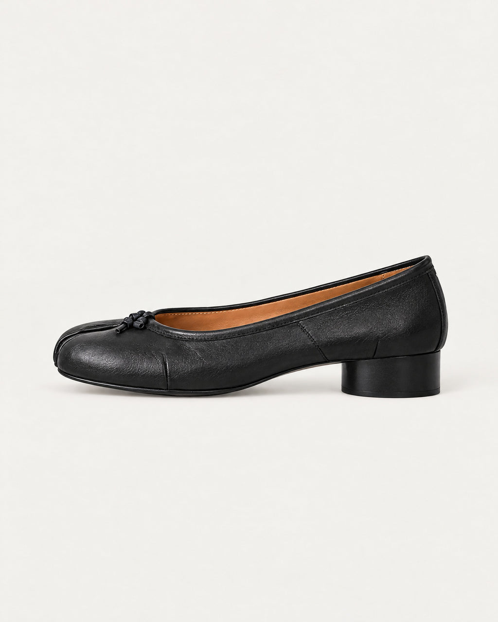 Black Tabi Heels, side profile