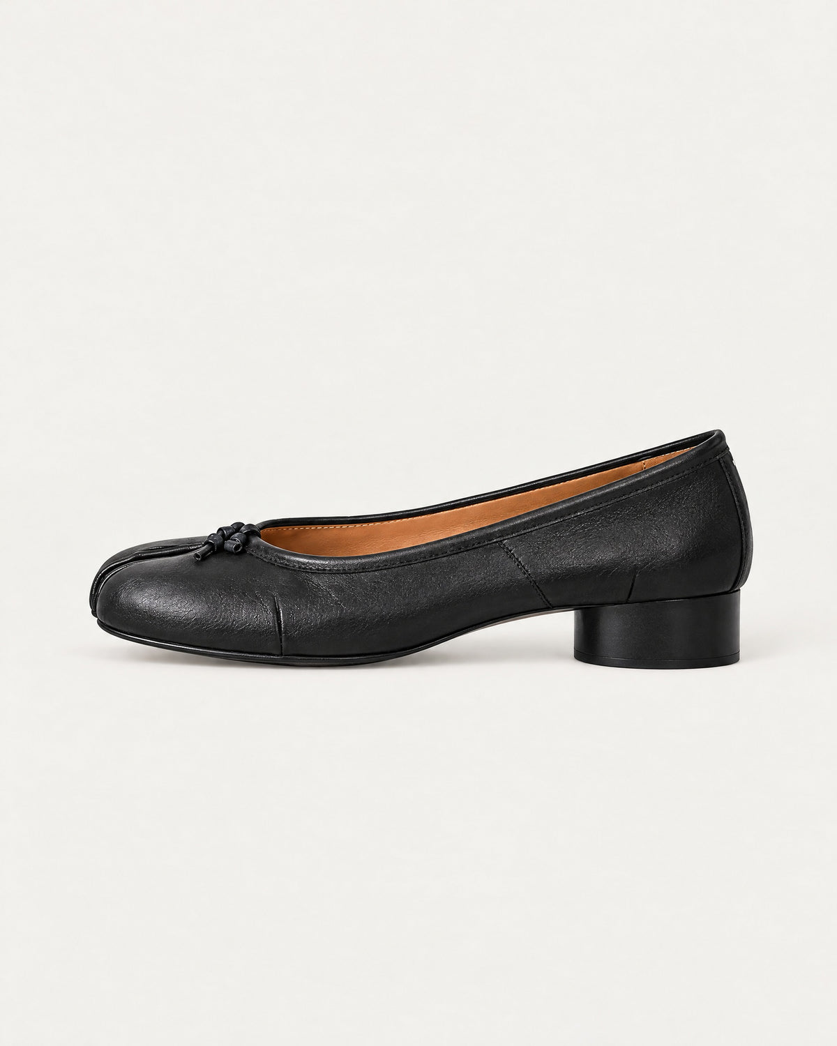 Black Tabi Heels, side profile